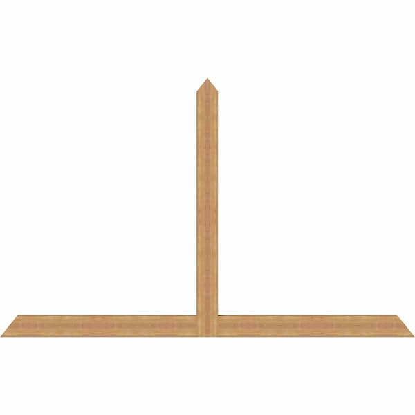 Ekena Millwork Portland Timber Gable Bracket, Western Red Cedar, 108"W x 68"H x 3 1/2"D x 5 1/2"F, 15/12 Pitch GBW108X68X0406POR00SWR - main